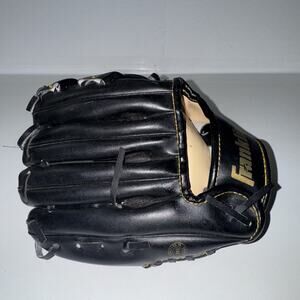 Franklin 9 Inch Black Baseball Softball Glove Mitt Fieldmaster T-ball Kids